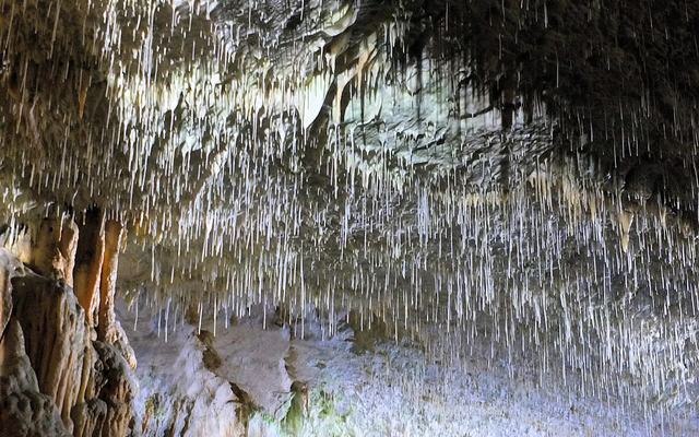Druipsteenformaties in de Grotten van Postojna